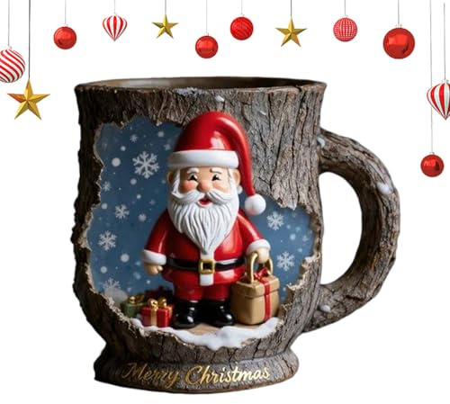Tazza di Natale in resina con manico ergonomico tazza di vin brulé tazza di Natale personalizzata regali di Natale per bambini vin brulé