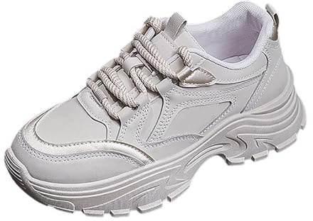 Basket Compensee Femme - Basket Femme Marche Shoes Talon Unique Chaussure Légères Shoe Couleur Pure Chaussures Orthopédique Baskets Anti-Dérapantes Sneakers Soulagement des Pieds Sneaker