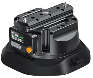 Plyisty Support à Ventouse électronique pour Appareil Photo, écran LCD de 4,5 Pouces avec Aspiration électrique à Une Touche et capacité de Charge de 35 Kg, pour Prise de Vue Vidéo sur