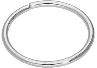 9K Weißgold 0,56 mm Blank 6 mm Nasenring