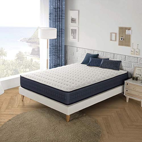 marckonfort Colchón Visco-Gel Imperial 90 x 190 x 25 cm, 1 cm de Viscoelástica de 65 kg/m3 + Independencia de lechos + Firmeza: Media + Extremadamente Durable