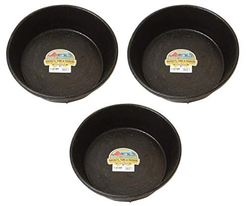 Little Giant Futterschüsseln aus Gummi, für Hunde, Schafe, Schweine und andere Tiere, 3 Stück