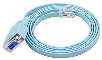 CERRXIAN RJ45 till seriell portkabel 9-stifts DB9 hona seriell RS232 port till RJ45 hane Cat5 Ethernet LAN-överföringskonsolkabel för Cisco-nätverksenheter