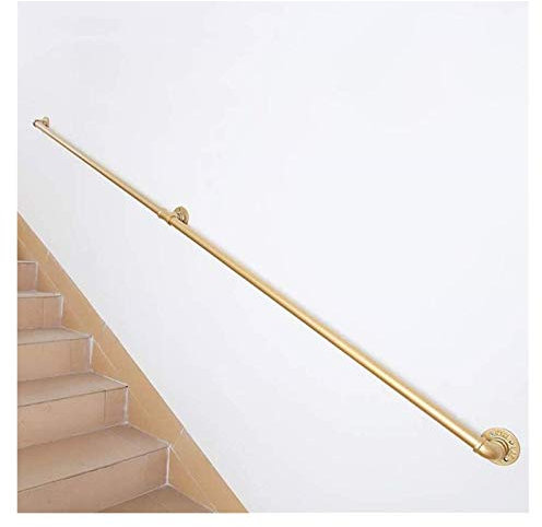 Support Main Courante pour Escalier extérieur intérieurs Banister Rails Support Kit | Rambarde Fer forgé Garde-Corps Terrasse Fenetre Balcon Parapet Barre Appui, 80cm 150cm 180cm 250cm 300cm 300cm