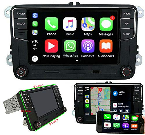 Autoradio RCD360 Carplay Bluetooth USB SD pour VW Golf 5 6 Polo | 6,5 Ecran RCD330 Carplay AM/FM pour Pa-ssat Ti-guan Tou-ran Caddy EOS CC(Image inversée désactivée)