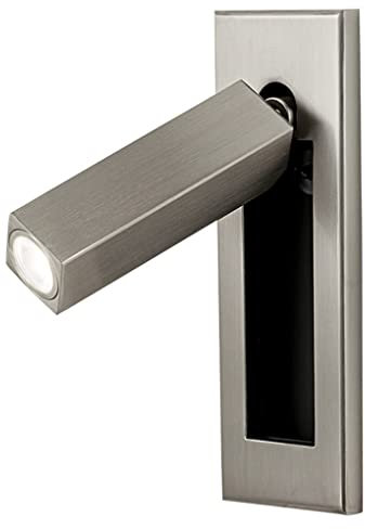 SXYSXYSXY Wandleuchte Nachttischlampe mit Schalter 3W LED Leselampe Modern Dreh-und schwenkbarem Wandleselampe Aluminium Wandlampe Wandspot Schlafzimmer Büro Hotels Esszimmer Wohnzimmer,B