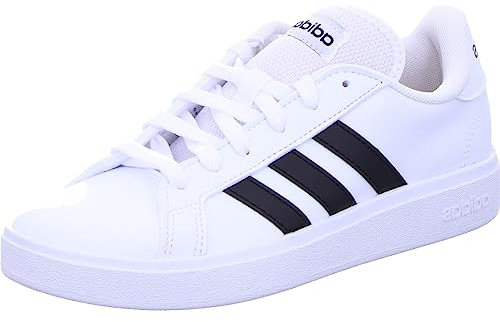 adidas Grand TD Lifestyle Court Casual Shoes, Sneakers Donna, Cloud White/Core Black/Cloud White, 41 1/3 EU