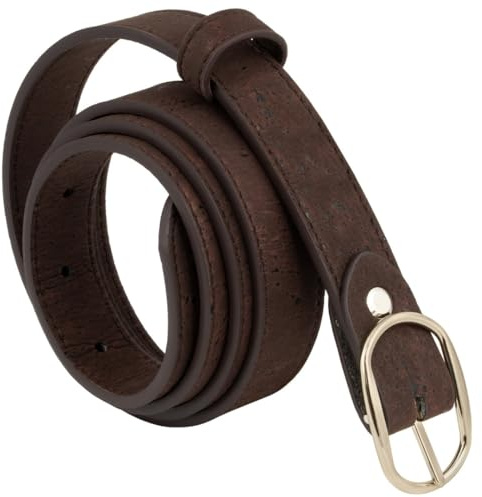 Simaru Damen Gürtel aus Kork Bahia (Braun, 85 (M))