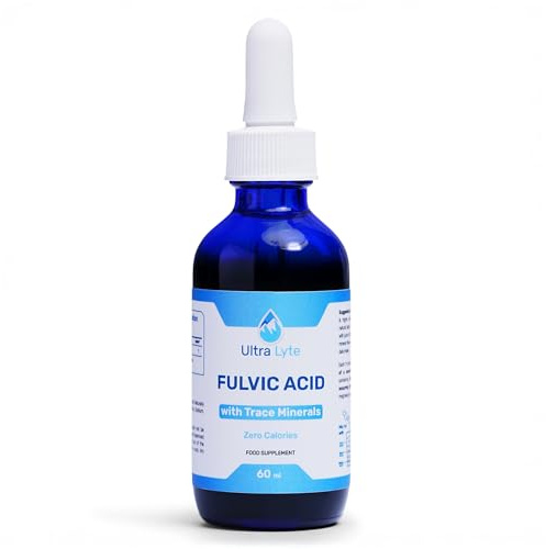 Ultra Lyte Fulvic Acid- 250mg - Konzentrierte Fulvic Minerals - Nicht-GVO und glutenfrei - Flüssiges Fulvosäure-Ergänzungsmittel zur Verdauungsunterstützung, Immunitätsschub - 59ml
