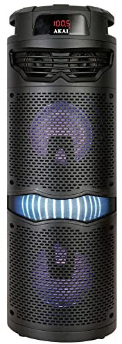 AKAI ABTS-636 - Altoparlante portatile, Bluetooth 5.0, 40 W, colore: Nero
