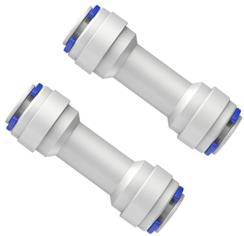 2Pcs 3/8inch Quick Connecting Check Valves Push to Connecting Single Way Check Valves Quick Connecting Fittings