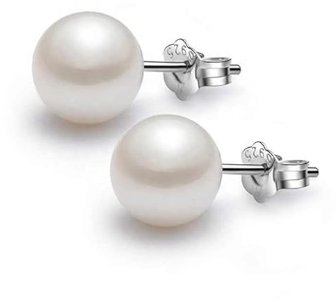 VINCENT PAUL ORECCHINI PERLE ACQUA DOLCE 6 MM ARGENTO 925