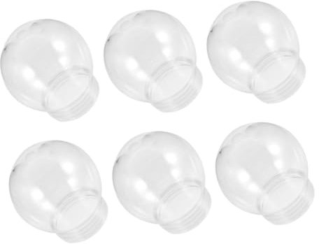 Alipis Selbstgemacht Schneekugel Pet 300ml Transparent Leere Rund Zum Basteln Bastelmaterial Für Weihnachtsfeiern 6 Stück Mit Schraubverschluss