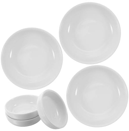 CONGARTENO 6pezzi Ciotole Per Condimenti Piccole Piastre Per Salsa Dipping Dishes Per Antipasti e Snack Adatte Per Ristoranti e Domestiche