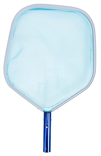 Gogogmee Teich Schöpfnetz Poolskimmer Dichte Maschen Aluminiumrahmen Schwimmbad Reinigung Brunnen Netz Für Teich Laub Kescher Poolzubehör