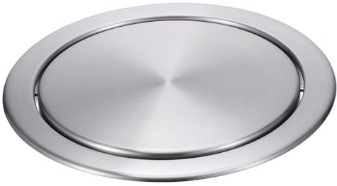 MAGICLULU 10 Pièces Couvercle Automatique Acier Inoxydable pour Encastrable Couvercle Ronde pour Cuisine Bureau Design Élégant Silencieux Adapté Aux de Travail de Rangement