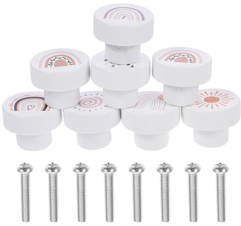 Tofficu Lot De 8 Boutons De Tiroir Dessin Animé 1.38 Pouces Poignées De Commode Décoratives Pour Meubles Chambre Enfants Bureau Facile À Installer