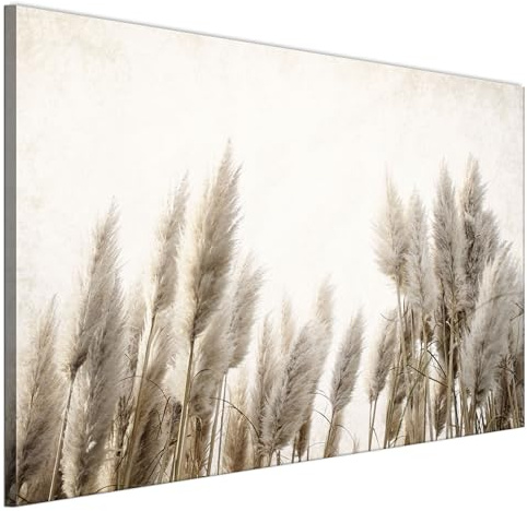 LUMASOUL Cuadros Decoracion Salon Modernos - Decoración Pared Natura Motivo - Cuadros Decorativos con marcos de madera y telares Salón y dormitorio - 120x80 cm