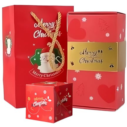 Faltbare Sprungbox Für Weihnachten,DIY Faltbare Hüpfende Weihnachtsbox Für Geldgeschenke - Weihnachtsgeschenke für Freunde Eltern Lehrer - Partyplaner Büro Klassenzimmer Geschenkeaustausch