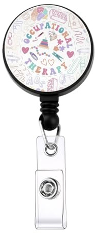 KUIYAI Porta badge per terapia occupazionale, porta badge per insegnante, regalo speciale per insegnanti, terapista occupazionale
