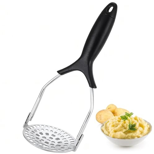 Schiacciapatate | Manuale In Acciaio Inossidabile Utensili Da Cucina,Impugnatura Facile Schiacciapatate Utensile da Cucina,Per Frutta Verdura Carota Preparazione Pasti Casa Ristorante Campeggio