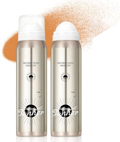 Selbstbräuner für Gesicht & Körper, Ambre Solaire Natural Bronzer Selbstbräunungs Spray, Langanhaltende Selbstbräunungskonzentrat, Flüssiges Selbstbräuner Serum, Self Tanning Drops, Natürliche Bräune