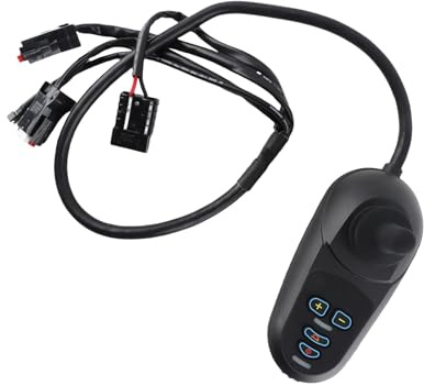 Vvikizy Controlador de Joystick de Silla de Ruedas Eléctrica Universal Reemplazo de Motor Cepillado 50A DC24V para Dispositivos de Entretenimiento Trabajo Estable Blanco 1 Controlador
