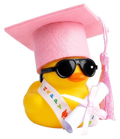 OhebEsx Bachelor Geschenk Abitur 2026 Geschenke, Bestandene Prüfung Geschenk Für Absolventen, Doktor Enten Auto Deko Mit Halterung, Lustige Graduation Dekoration Für Dashboard