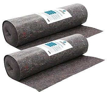 Handelskönig Malerabdeckvlies 180 g/m², Malervlies rutschfest, Bodenschutz | saugstark & reißfest, Boden-, Treppen- & Möbelschutz, 2 x 50 m Rolle