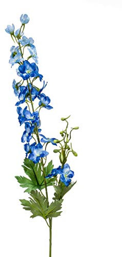 artplants.de Artificial larkspur WALIA, blue, 30/75cm - Artificial flowers/Plastic larkspur