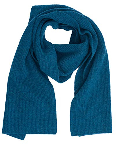 FosterNatur, Damen/Herren Merino Schal feinripp, 100% Wolle Merino extrafein