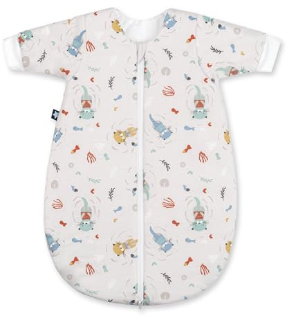 Julius Zöllner Baby Winterschlafsack aus Jersey Baumwolle, Größe 56 , Standard 100 by OEKO-TEX, Little Otti
