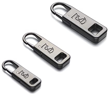 Zpsolution Zipper Tab Replacement - 3 Size More Suitable for Luggage Suitcases Jackets Coats Sweaters Purse Backpacks Handbags Boots Shoes Zipper Pulls Repair