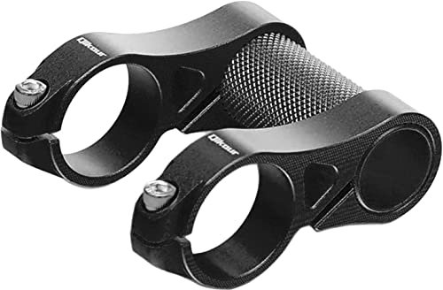 Amdieu Fahrradlenkervorbau, Aluminiumlegierung Mountain Road Bike Extender Radfahren Falträder Conversion Adapter Double Stem Riser Fahrradlenker Vorbau (Color : Black, Size : 31.8mm)