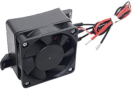 Qwertfeet 70W 12V Chauffage DC Ventilateur Thermostatique Oeuf Incubateur Chauffage PTC Ventilateur Chauffage ÉLéMents Chauffants Chauffage ÉLectrique