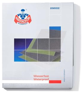 Starcke Matador Wet and Dry Sanding Sheets - Variety of Grits for Professional Finishing Pack of 10 Sheets (2000 Grit)