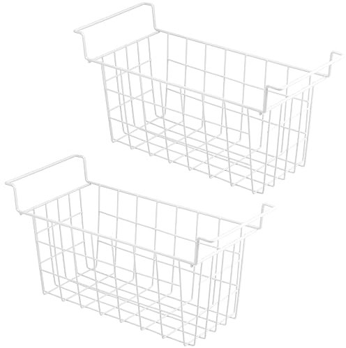 Homics Chest Freezer Organizer Bins 17.5in Metal Wire Baskets