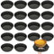 WOPPLXY 18 PCS Mini Tart Tins - 4 Inch Loose Bottom Tartlet Tins - Non Stick Carbon Steel Mini Pie Tins for Baking