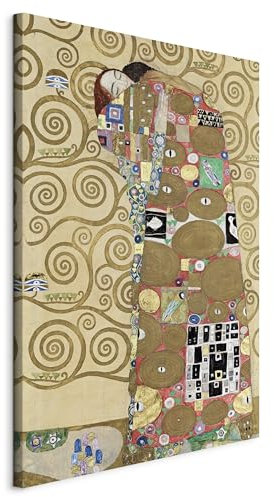 murando Quadro Gustav Klimt 60x90 cm 1 Pezzo - Stampa su Tela Strutturata XXL Grande - Quadri Moderni Soggiorno Grandi - Stampe da Parete Murale Arte Moderno Pittura - Albero della vita