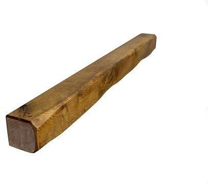 oakleys oak Solid Oak Beams for Fireplaces- Oak Floating Shelf for Home Decor- Rustic Shelves to Decorative Logs for Fireplace- Lightly Worked- Beam Size(110x10x10) Cm