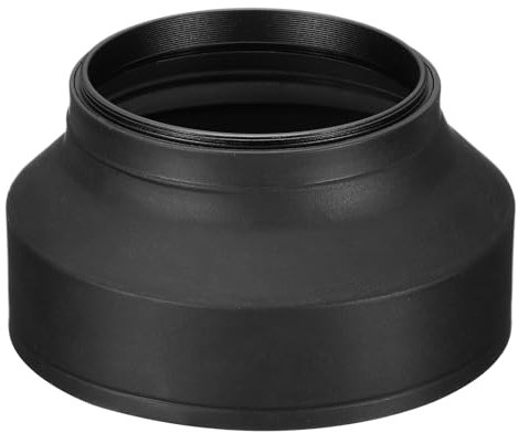 PATIKIL Parasol de Objetivo de Cámara de 67 mm, Protector de Objetivo de Goma Plegable Que Bloquea el Exceso de Luz Solar para Reducir el Destello y el Deslumbramiento del Objetivo, Negro