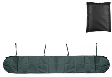 JDMA Housse de protection pour store de 400 cm, imperméable, protection pour store, housse de protection pour store mobile/store à demi-coffre/store au sol/store autoportant, etc. (Vert, 4)