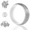 Nogeqi 0,3mm x 100m Dünner Draht Zum Basteln, 2 Rollen Schmuck Basteldraht Dünn Silber, Schmuckdraht Perlendraht, Silberdraht Floristendraht Für Modellbau Weihnachten Handwerk Pflanzen (50m/Rolle)