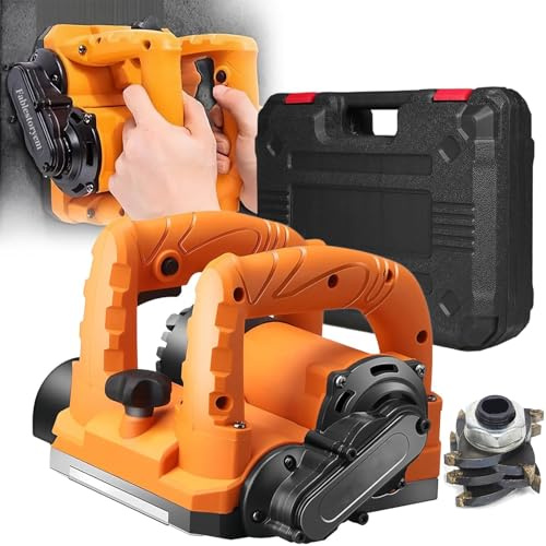 DUXMM Raboteuse Murale électrique 6800 W Machine, raboteuse Murale électrique Robuste, Pelle à béton, 9000 TR/Min, Profondeur de Rabot réglable de 0 à 4 mm, pour Granit, Pierre, marbre,6800W