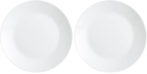 Luminarc Zelie Caja 12 Platos Llanos Opal 25Cm (Paquete de 2)