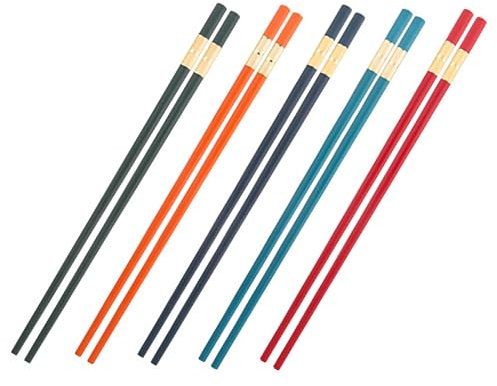 Palillos Reutilizables Japoneses de 5 Pares, Fibra de Vidrio Pet