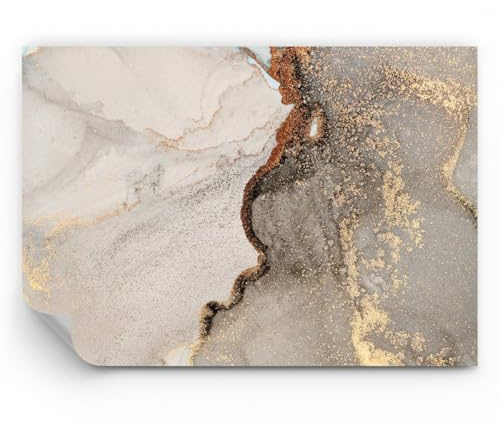 ARTTOR Fotomural 150x105 cm Papel Pintado Abstracto - 4778 - WF3 | Piedra Arena Abstracción Premium Canvas Papel pintado de vinilo tejido no tejido Decoración de Pared Salón Moderno ARTTOR
