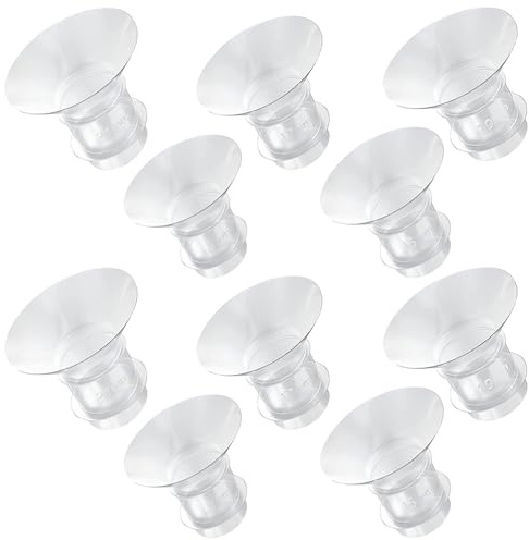 Suevut Silicone Flange Inserts 13/15/17/19/21mm for 24mm Breast Pump Shields – Compatible with Momcozy, Elvie, Spectra, Lansinoh, Willow, Comfortable Fit, 10PCS