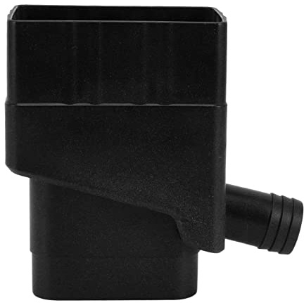 Fabater Rainwater Collection System, Rain Drum Diverter Kit for Diverting Water with 48 Hose, Fits 2'' X 3'' Standard Downspout, Recycle Rainwater for Reuse in Lawn and Garden Watering (Black)