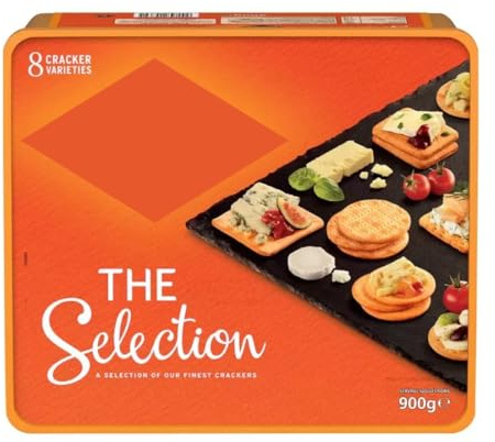 Fakhri Biscuits for Cheese Selection, 900g – Assorted Savoury Crackers for Cheese Boards, Wine Nights, Parties & Entertaining
